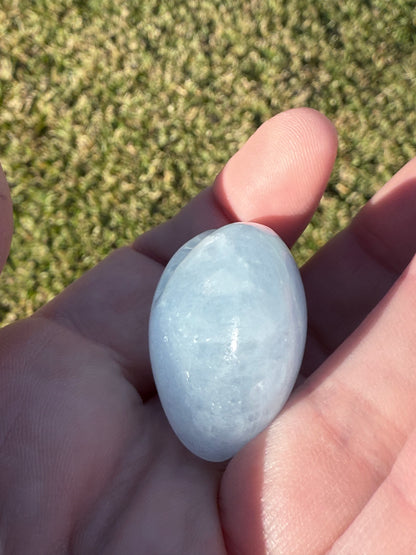 Blue Calcite Heart – 4cm (Intuitively Chosen)