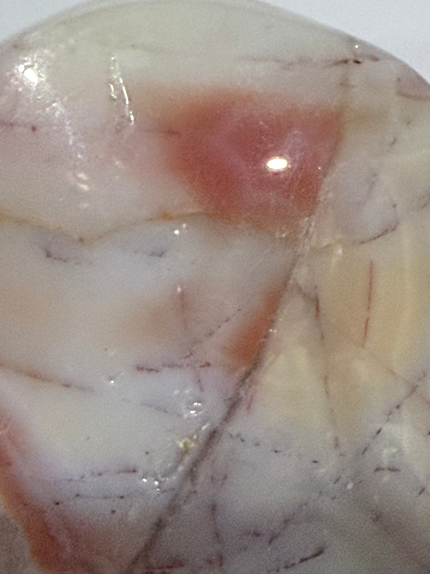 Amethyst & Banded Agate Heart 104g | 6.4 × 5.7 cm | Self-Standing H