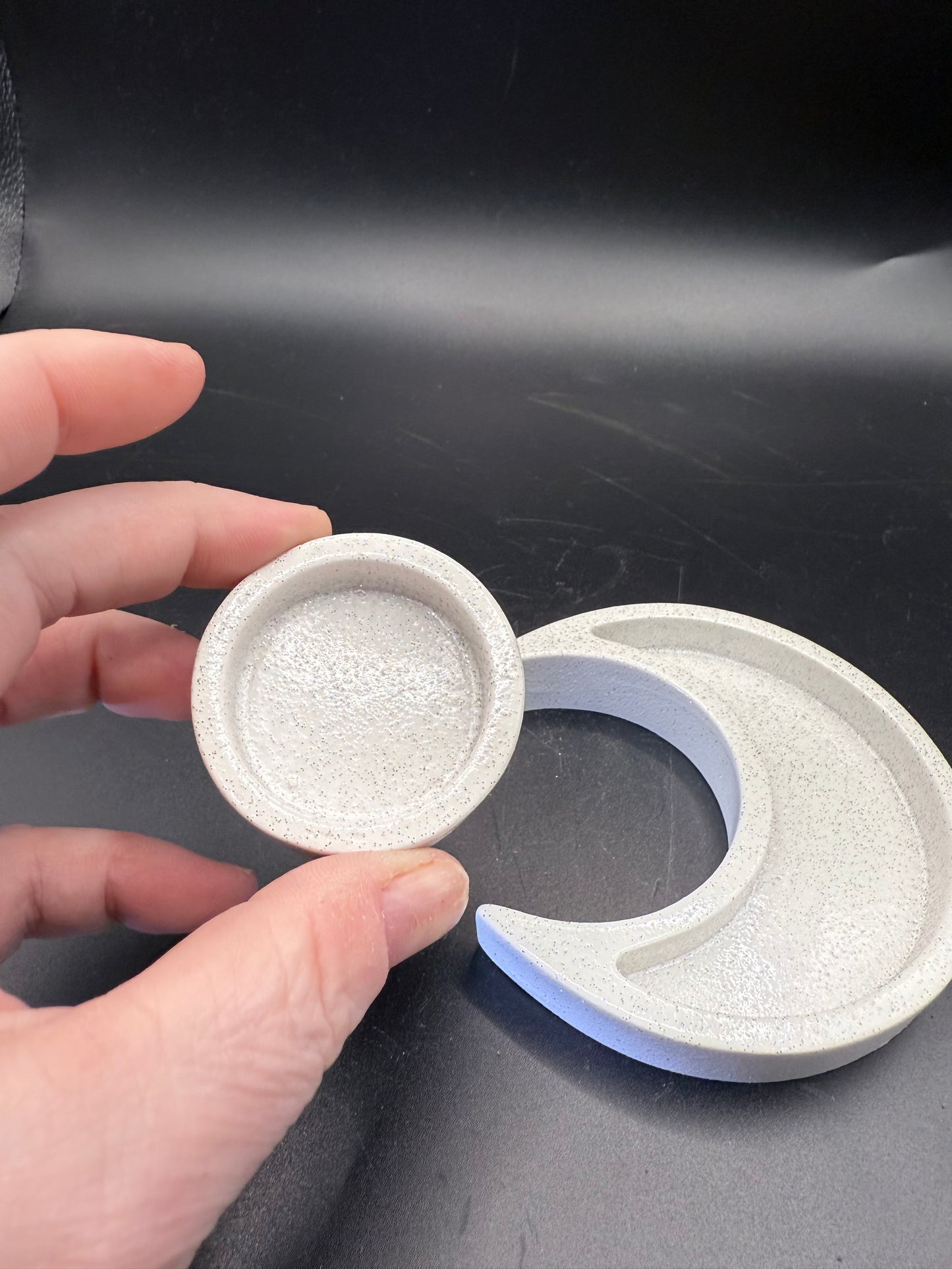 Moon 2 piece Sphere and Chips or tumble Holders