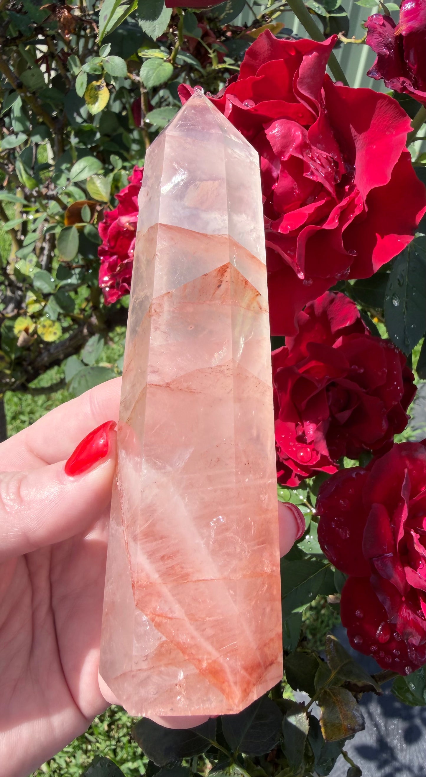 Fire Quartz Tower – 13.2cm | 292g