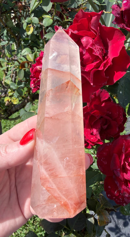 Fire Quartz Tower – 13.2cm | 292g