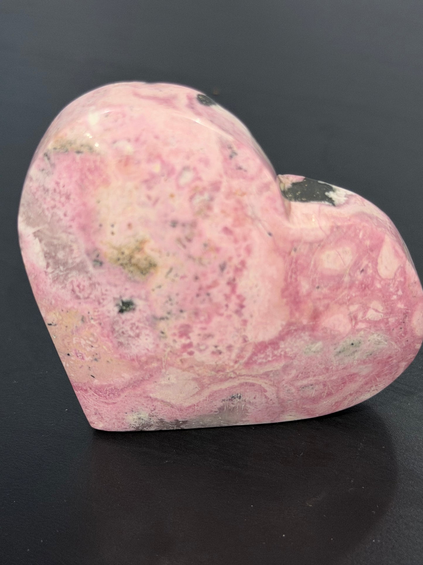 Pink Rhodonite Heart (Peru) A