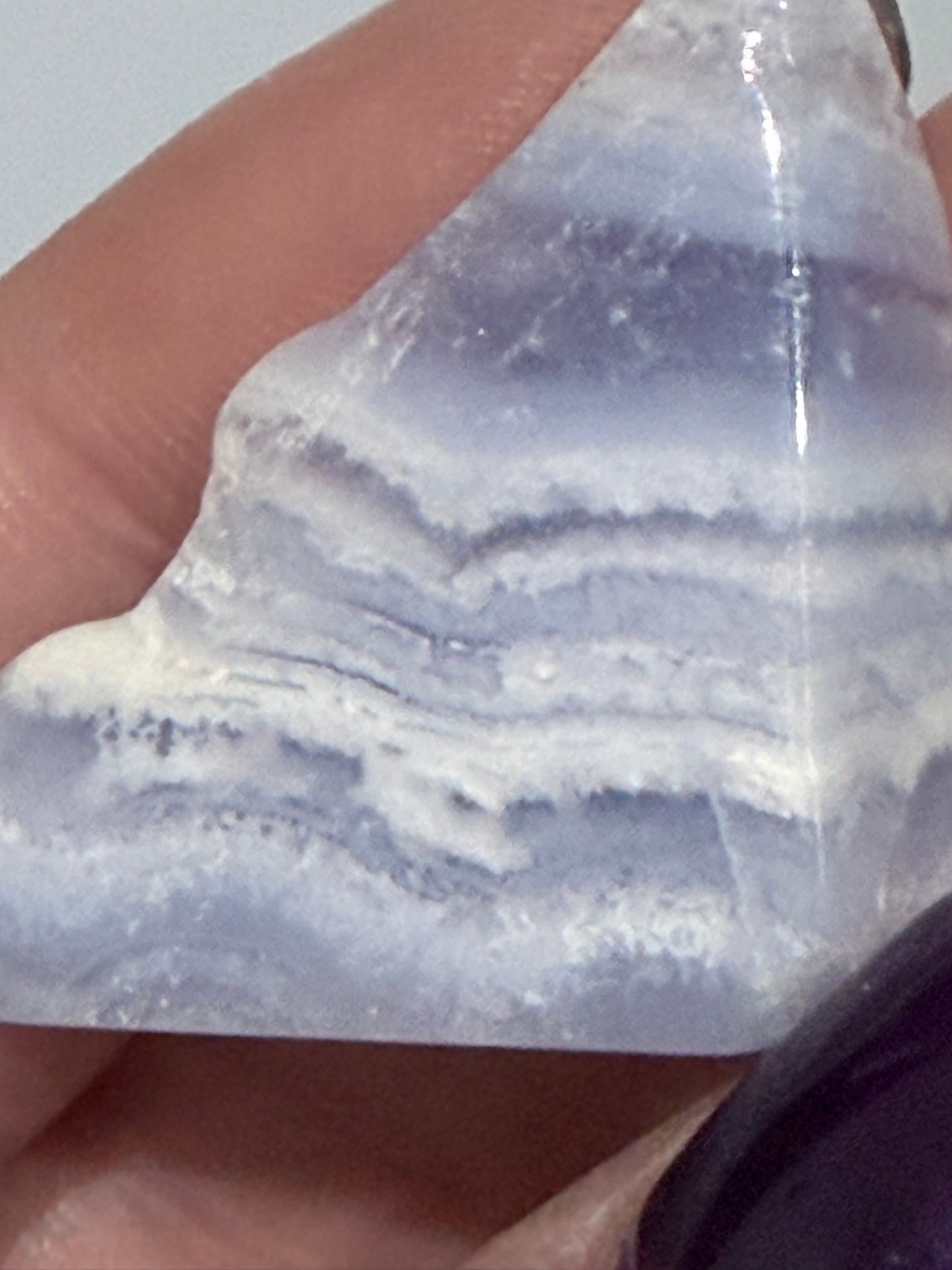 Blue Lace Agate Mini Freeform with Druzy F