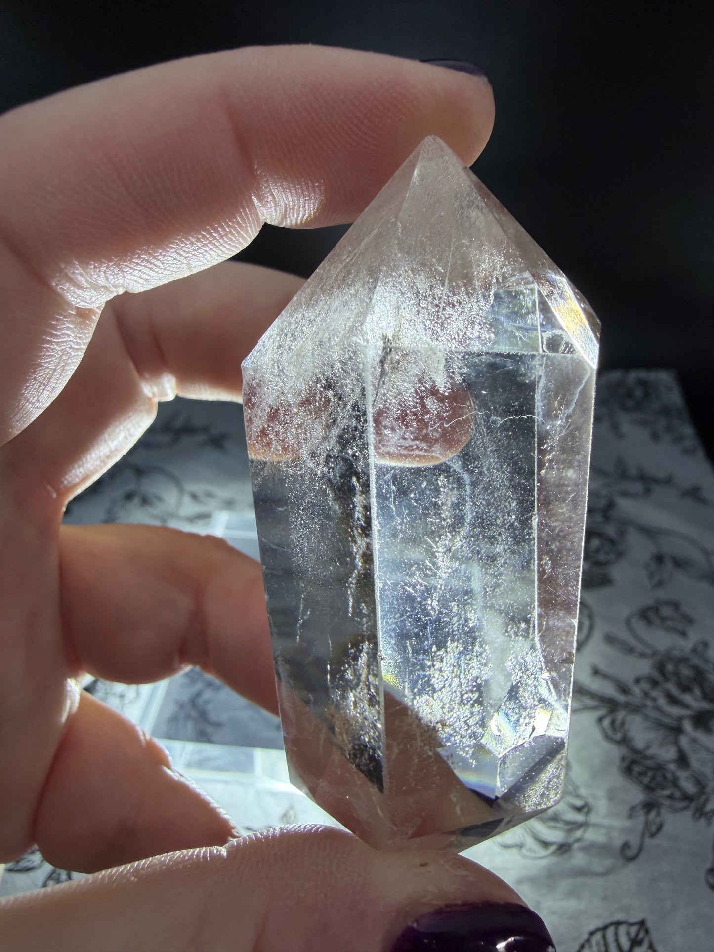 Light Smokey Quartz Double Terminated Point with Inclusions (88g)