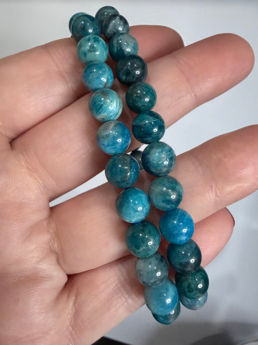 8mm Blue Apatite Bracelet

Motivation • Clarity • Personal Growth
