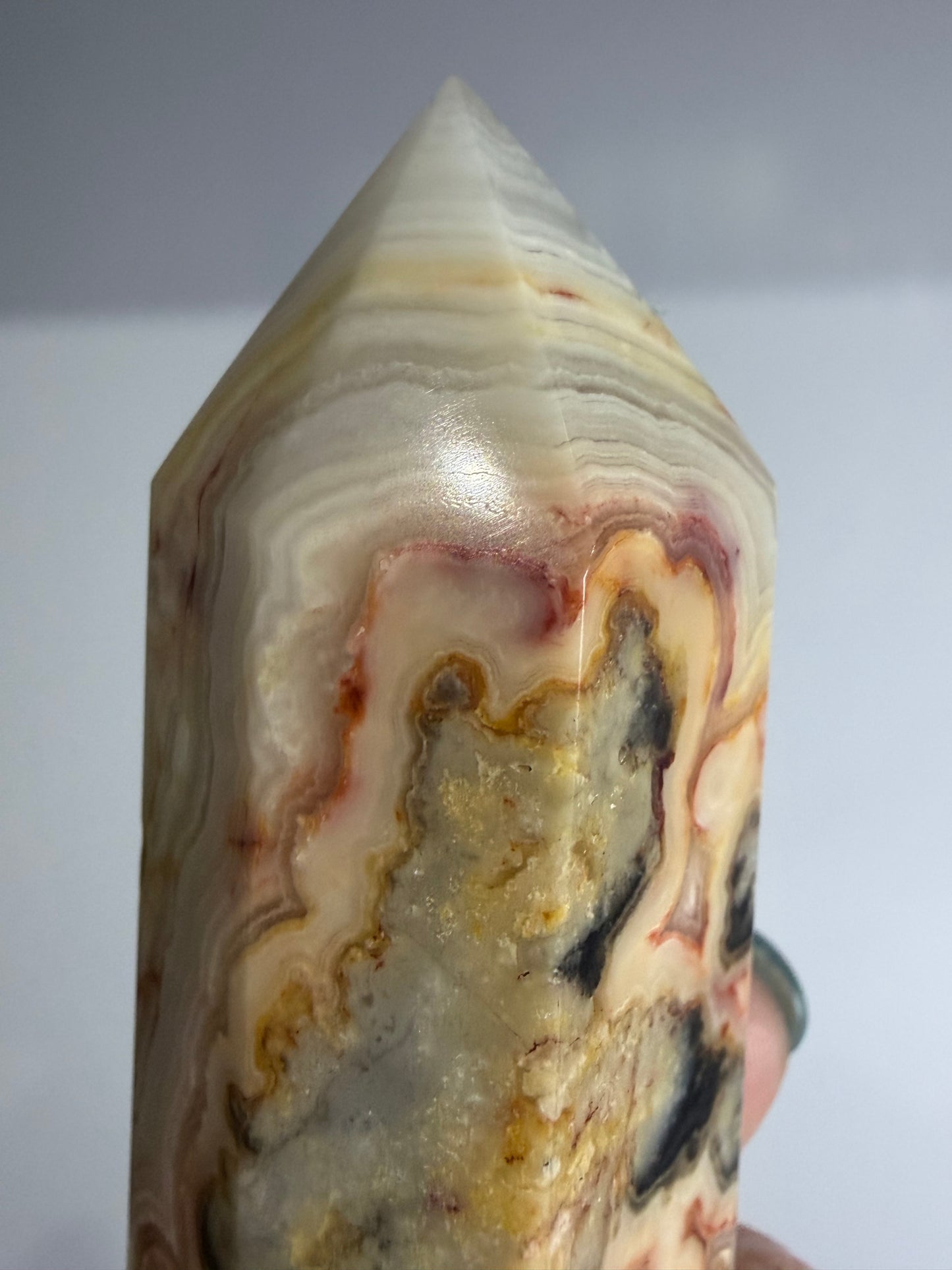 Crazy Lace Agate Tower –  B