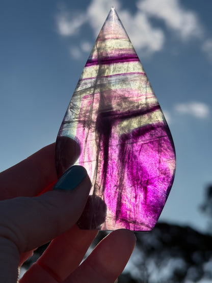 Rainbow Fluorite Freeform – 11cm | 160g