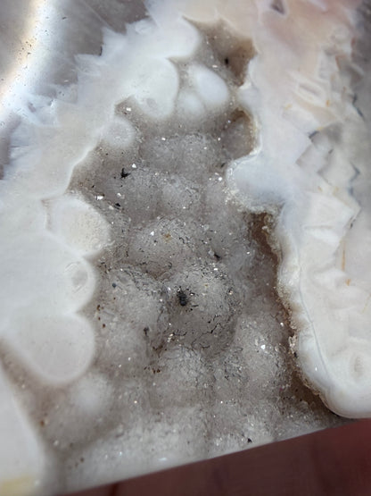 Druzy Agate Cat Geode — 156g | 9.2 x 9.1cm