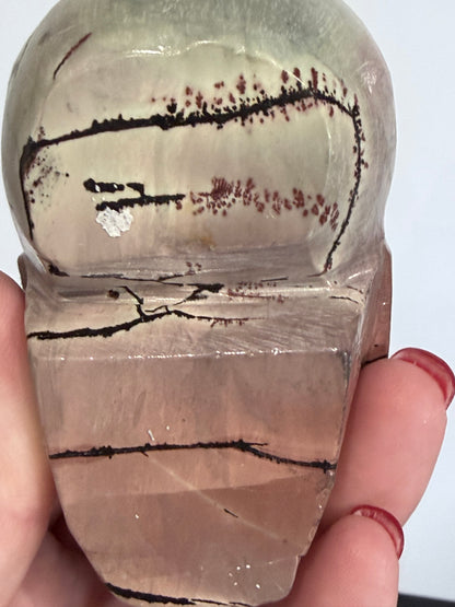 Picture Jasper Skull Carving – 338g