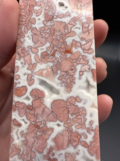 Pink Petal (Cotton Candy) Agate Statement Tower