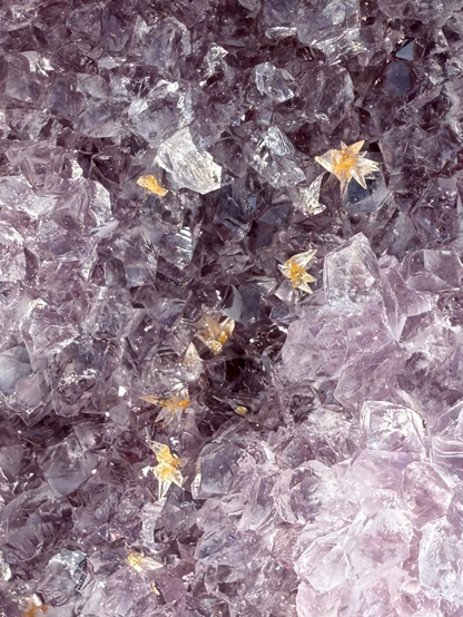 Rainbow Amethyst with Rare Pineapple Cluster – 526g / 9cm
