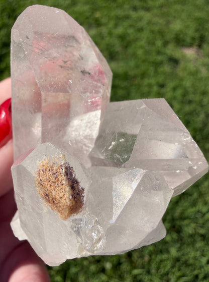 Clear Quartz Cluster with Natural Mineral Inclusions – 92g