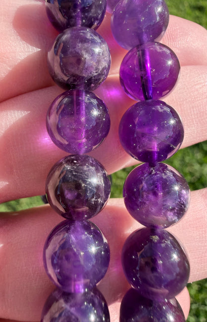 10mm A Grade Amethyst Bracelet