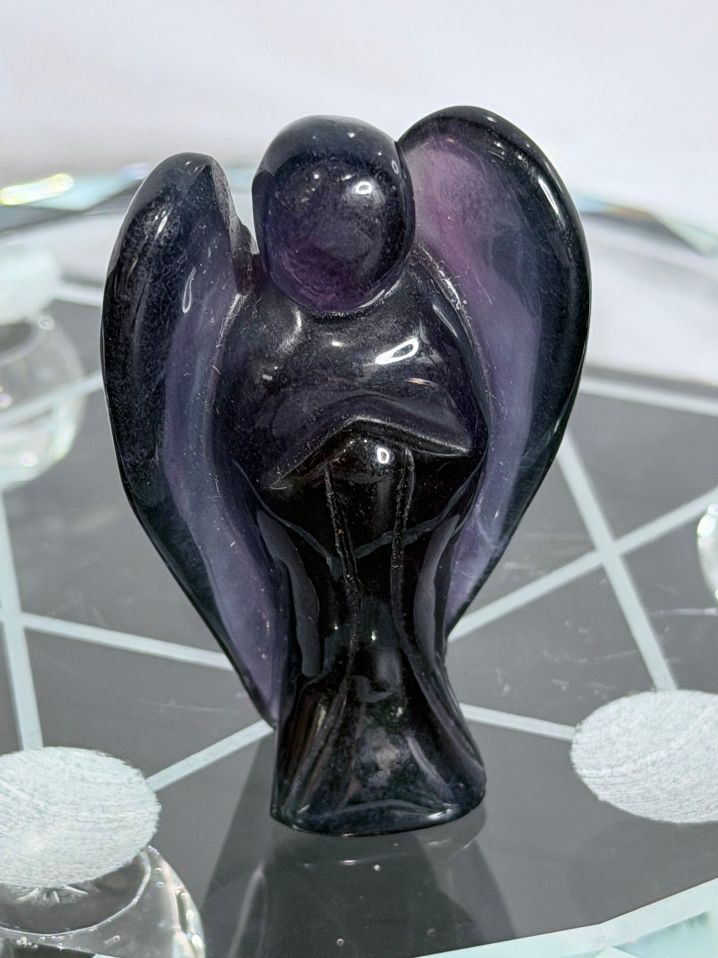 Rainbow Fluorite Angel – 6cm B -