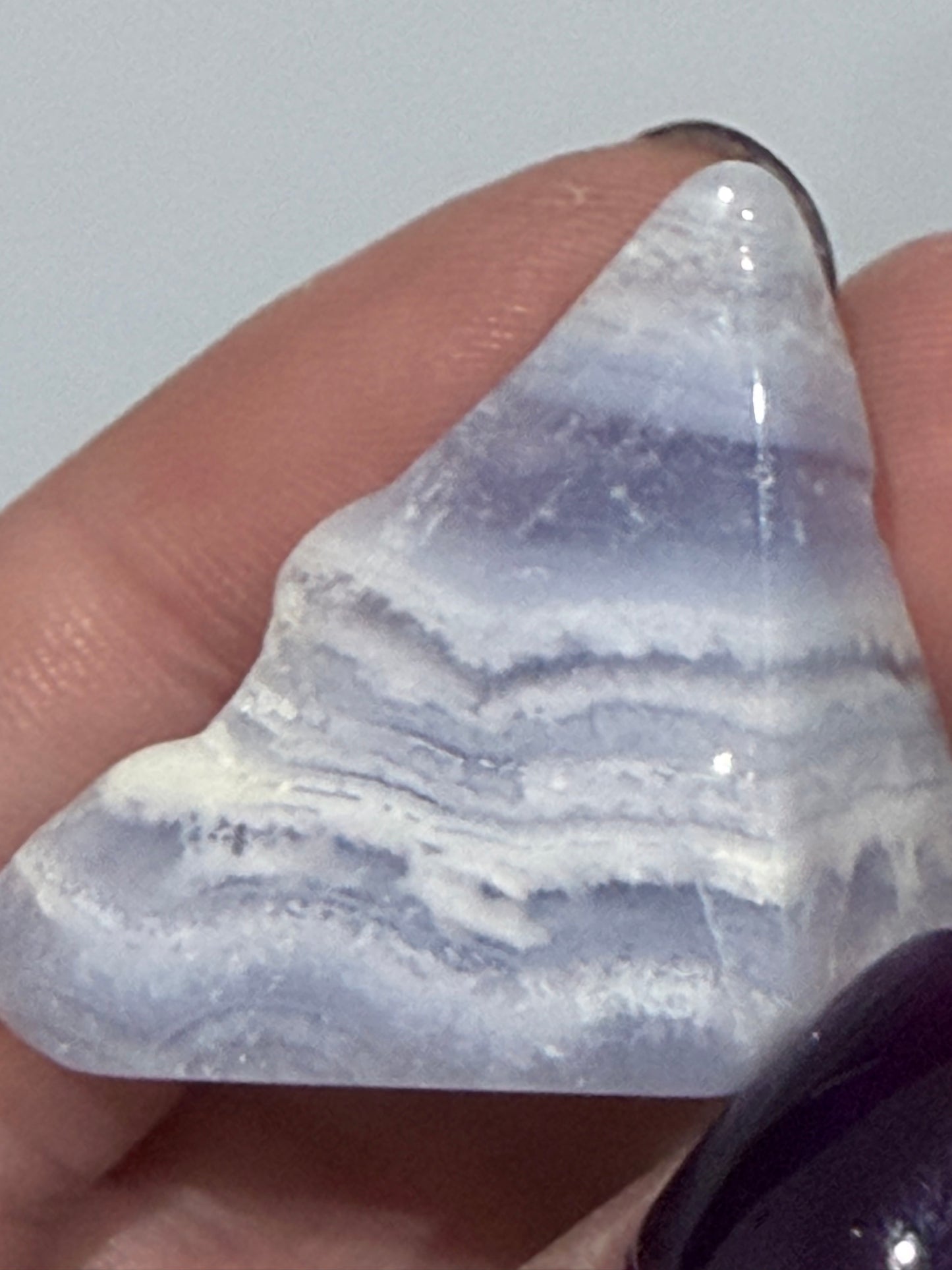 Blue Lace Agate Mini Freeform with Druzy F
