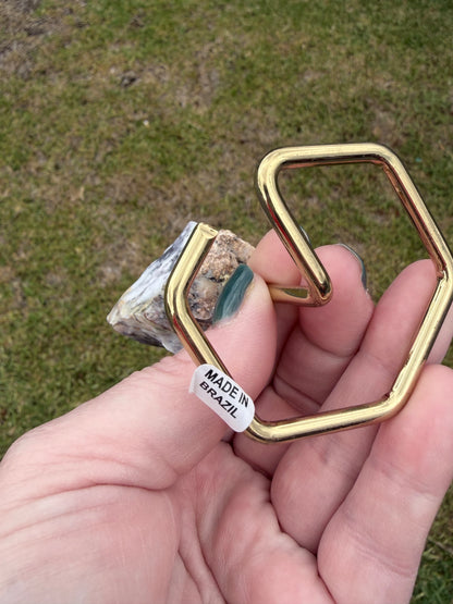 Dendritic Opal Slab on Stand (Merlinite-Style)