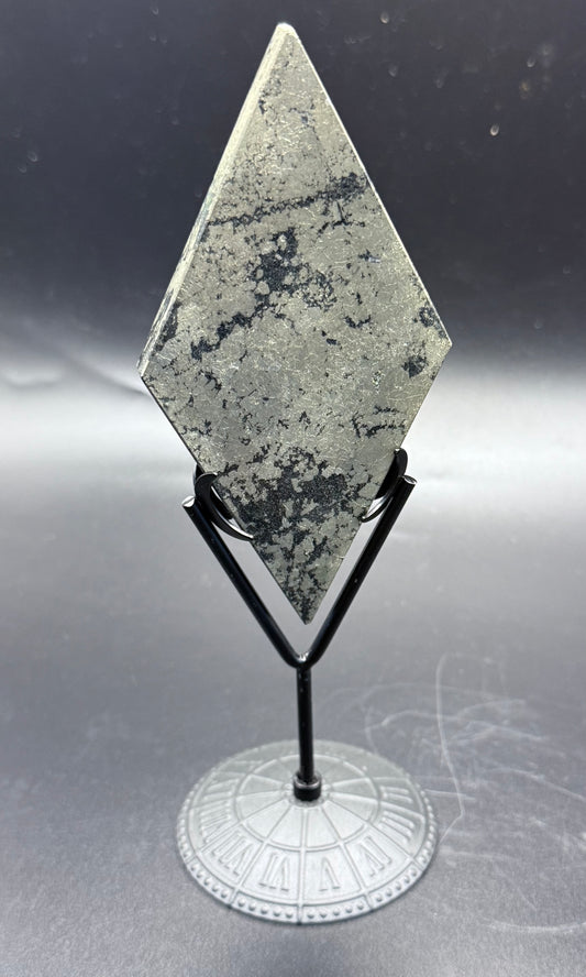 Pyrite Rhombus on Stand