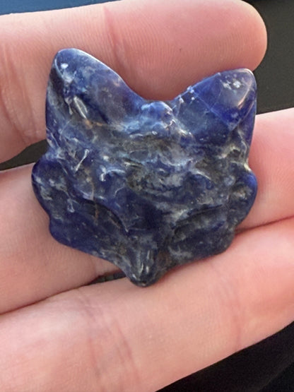 Sodalite mini Fox Mask