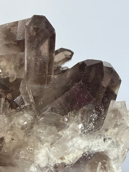 Smoky Quartz Crystal Cluster on Milky Quartz Matrix 214g | Natural Brazilian