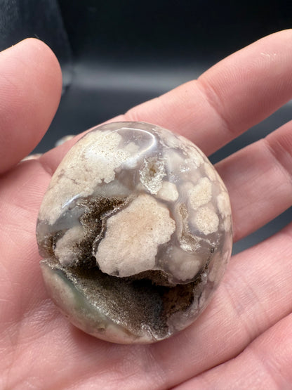 Flower Agate Mini Palm Stones