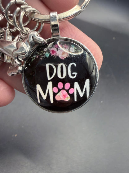 Dog Mum Charm Keychain – Cute Multi-Charm Design