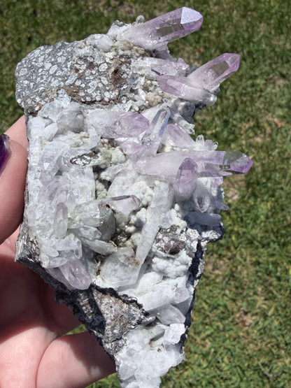 VERA CRUZ AMETHYST CLUSTER ON MATRIX — COLLECTOR PIECE 260g