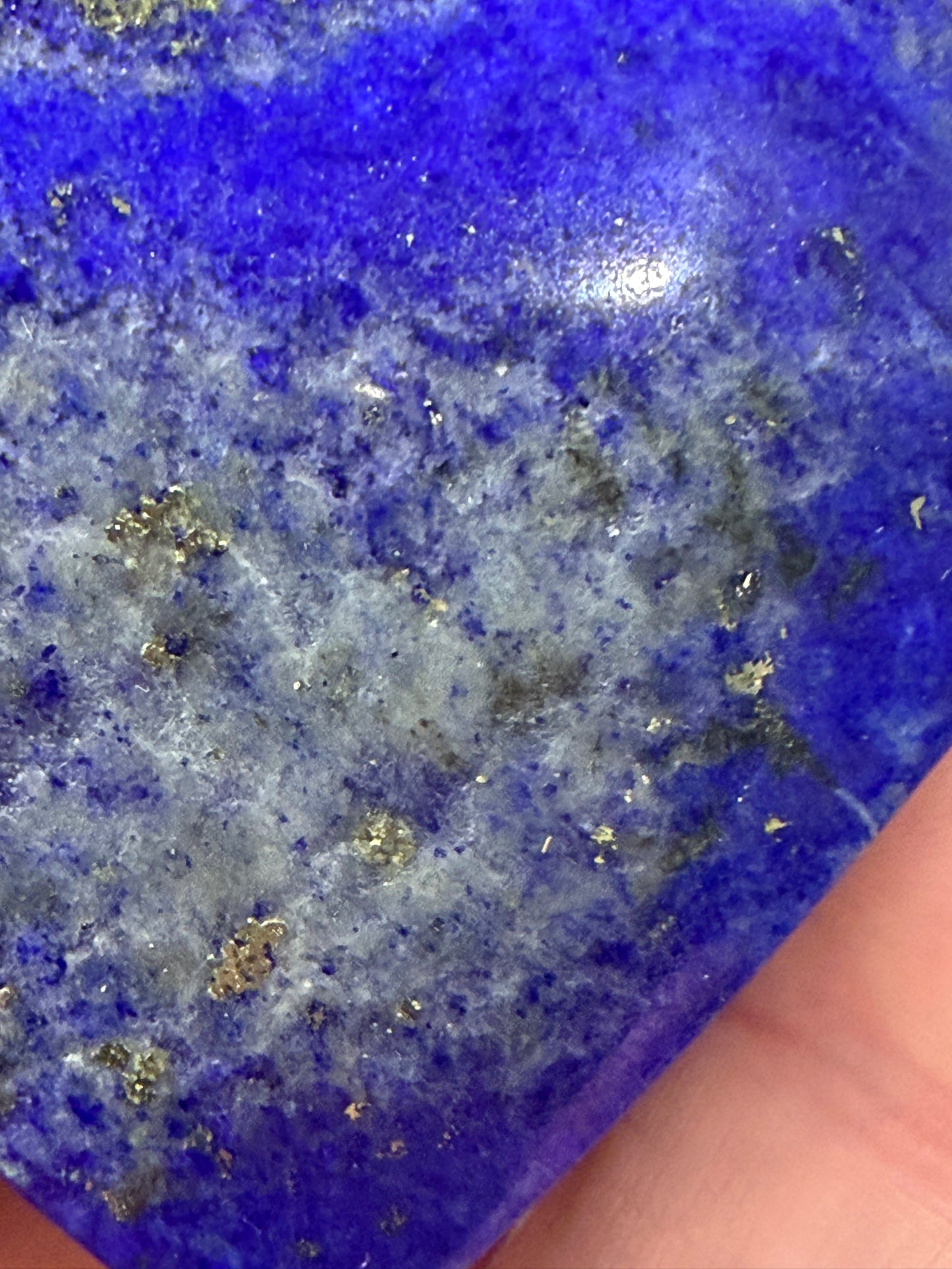 Natural Lapis Lazuli Heart with Pyrite | 5.2 cm | 66g D