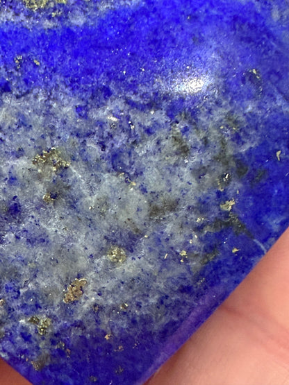 Natural Lapis Lazuli Heart with Pyrite | 5.2 cm | 66g D