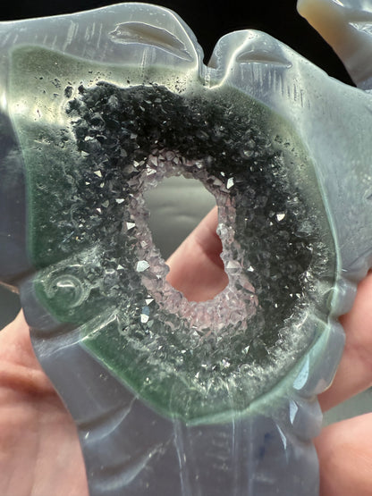 Agate Druzy Bull Skull