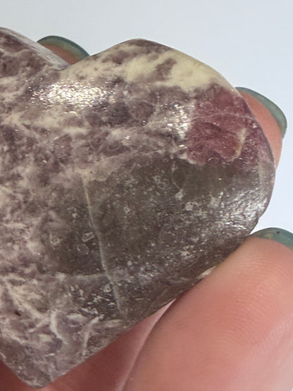Pink Tourmaline in Matrix Heart A 5cm