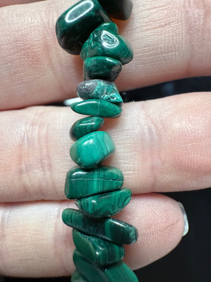 Malachite Chip Bracelet