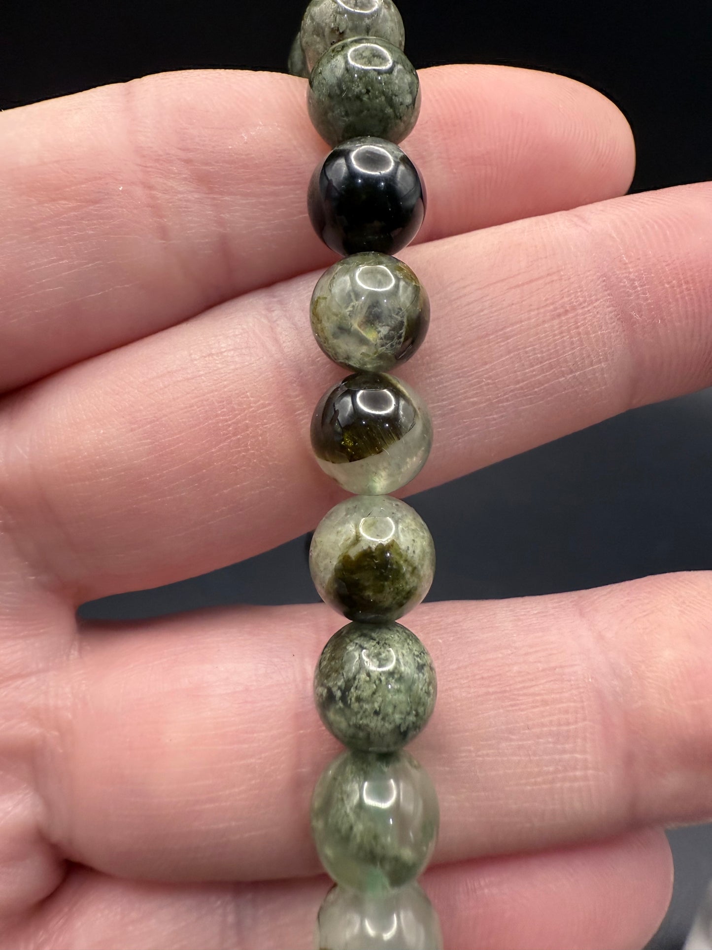 💚✨ Prehnite with Epidote Bracelet ✨💚