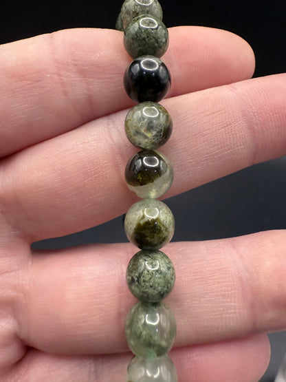 Prehnite with Epidote Bracelet