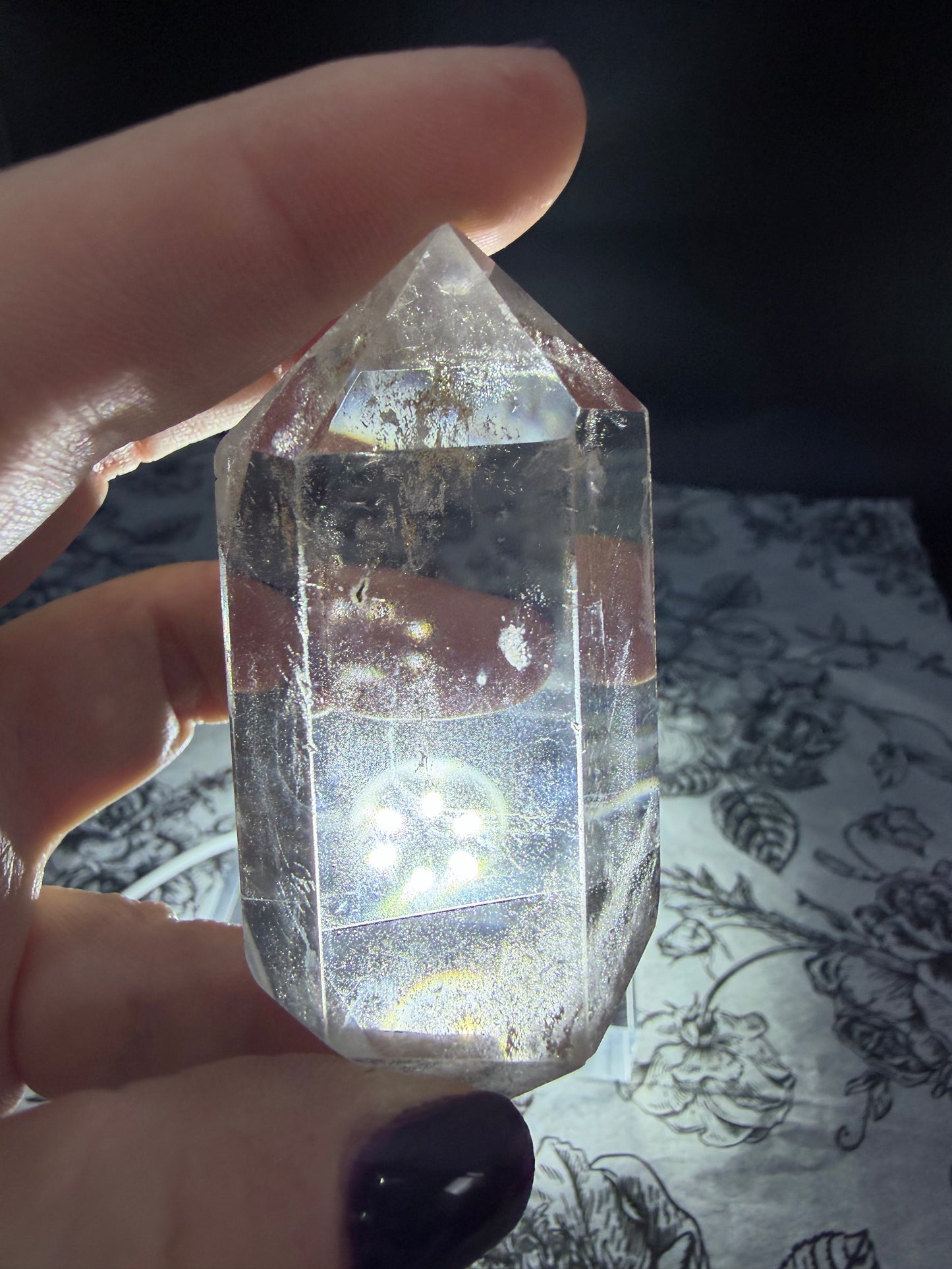 Light Smokey Quartz Double Terminated Point with Inclusions (88g)