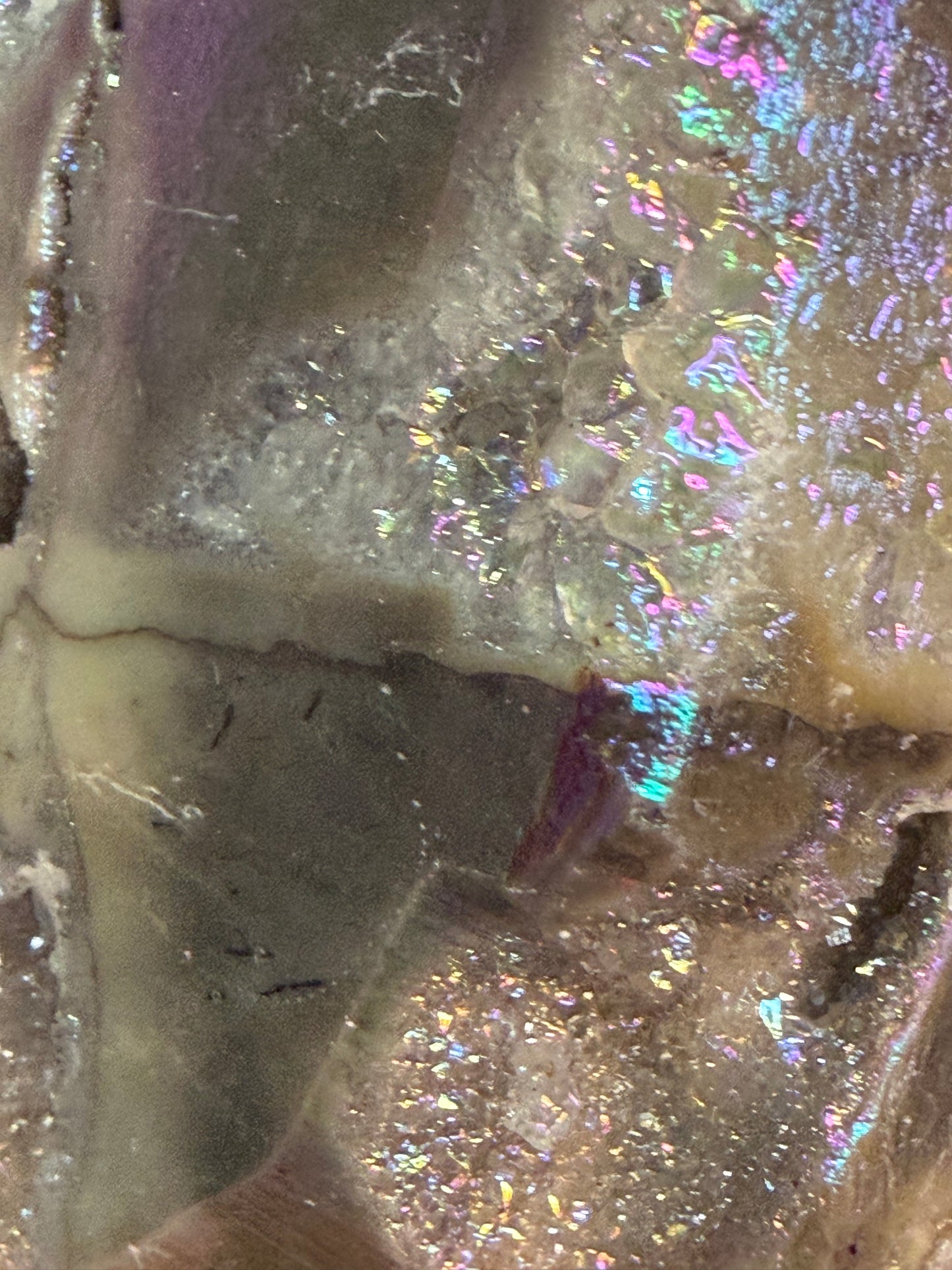 Aura Sphalerite Druzy Butterfly Carving F