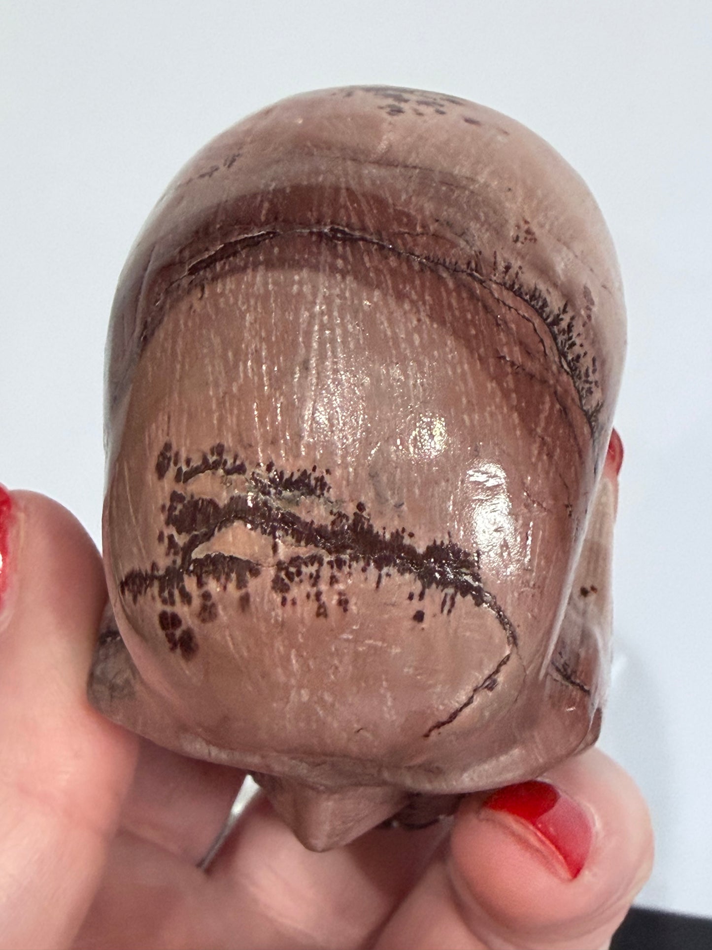 Picture Jasper Skull Carving – 300g