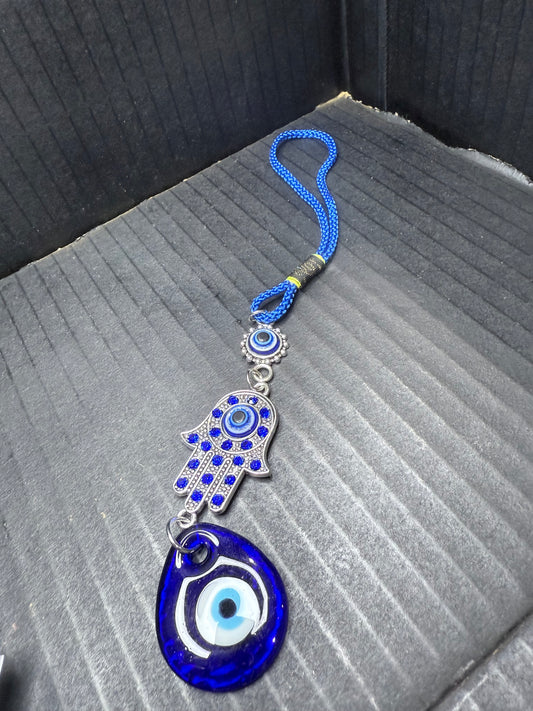 Evil Eye & Hamsa Hand Hanging Charm
