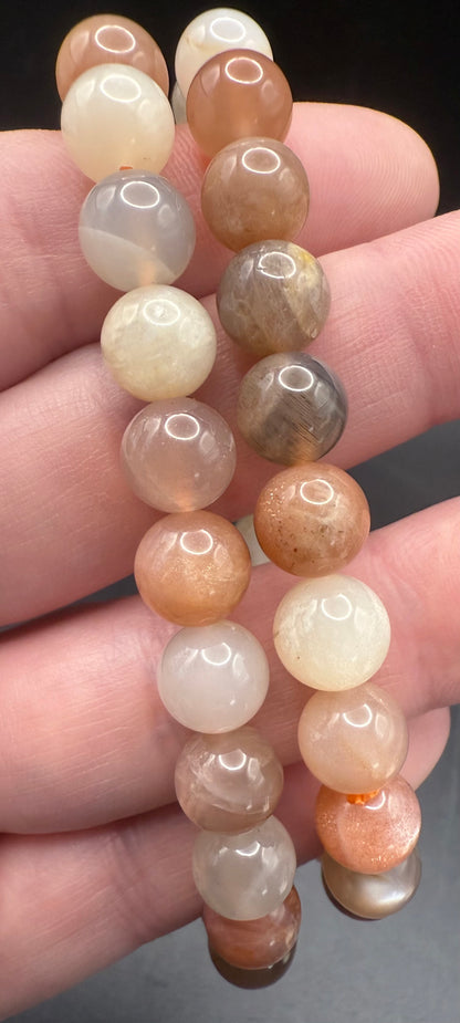 Mixed Moonstone 8mm Bracelet