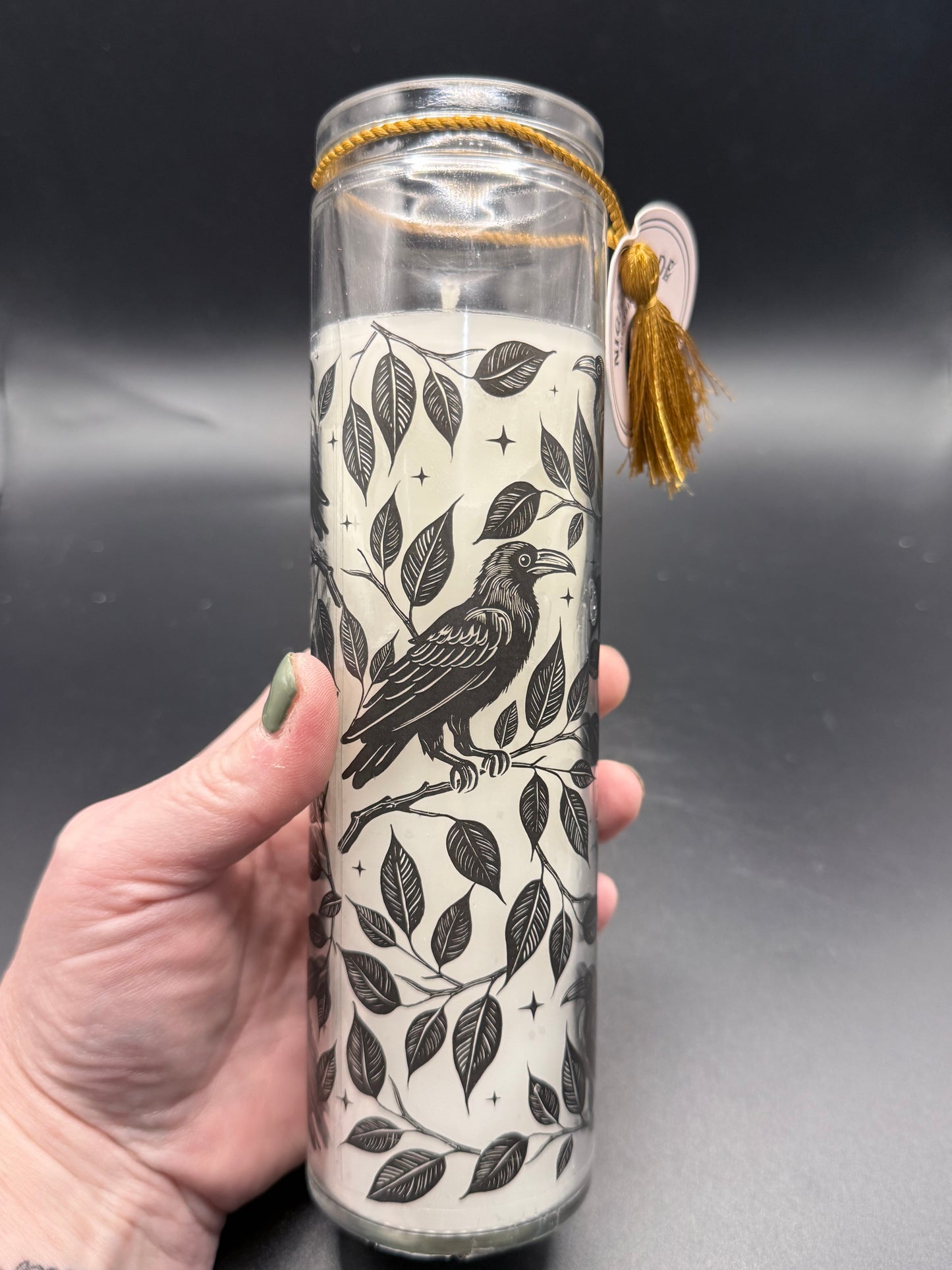 Mystic Raven Deadly Nightshade Tube Candle