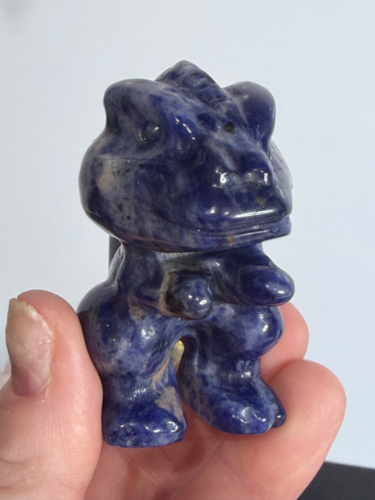 6cm T-Rex Sodalite Crystal Carving