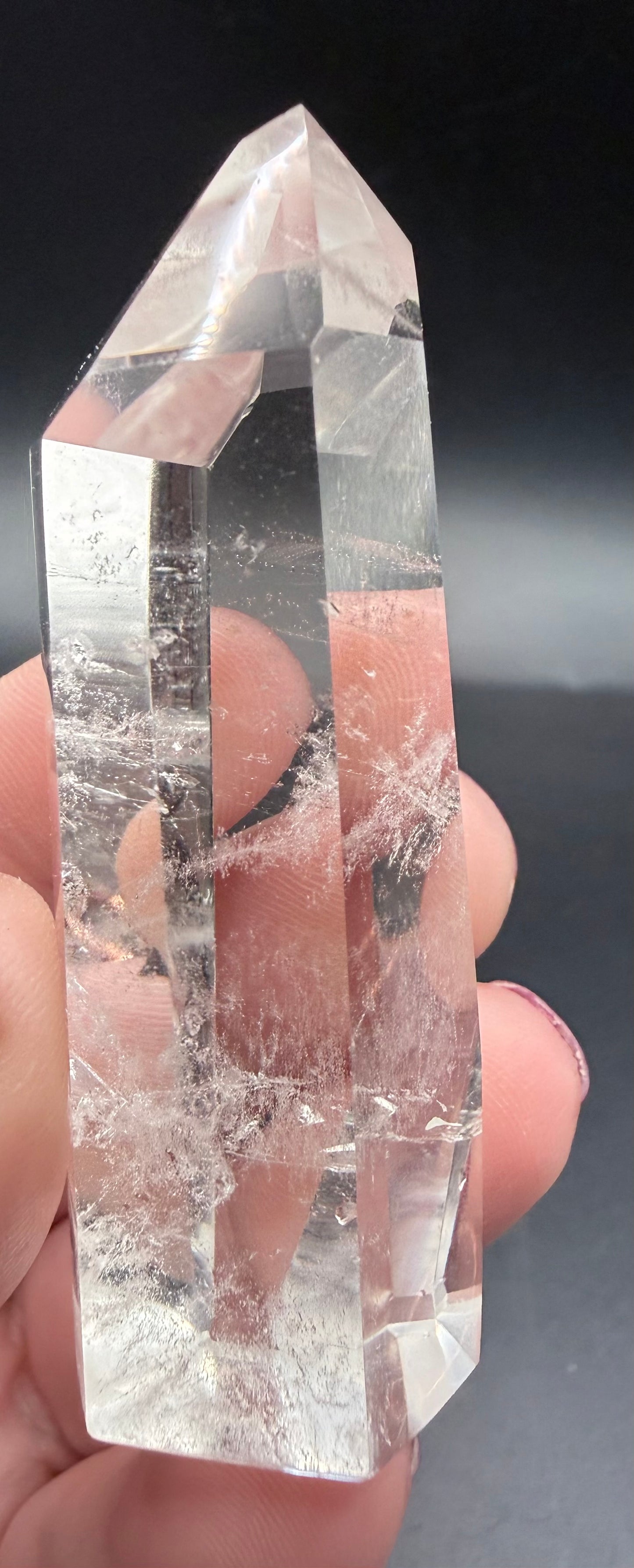 Extra Grade Clear Quartz Tower