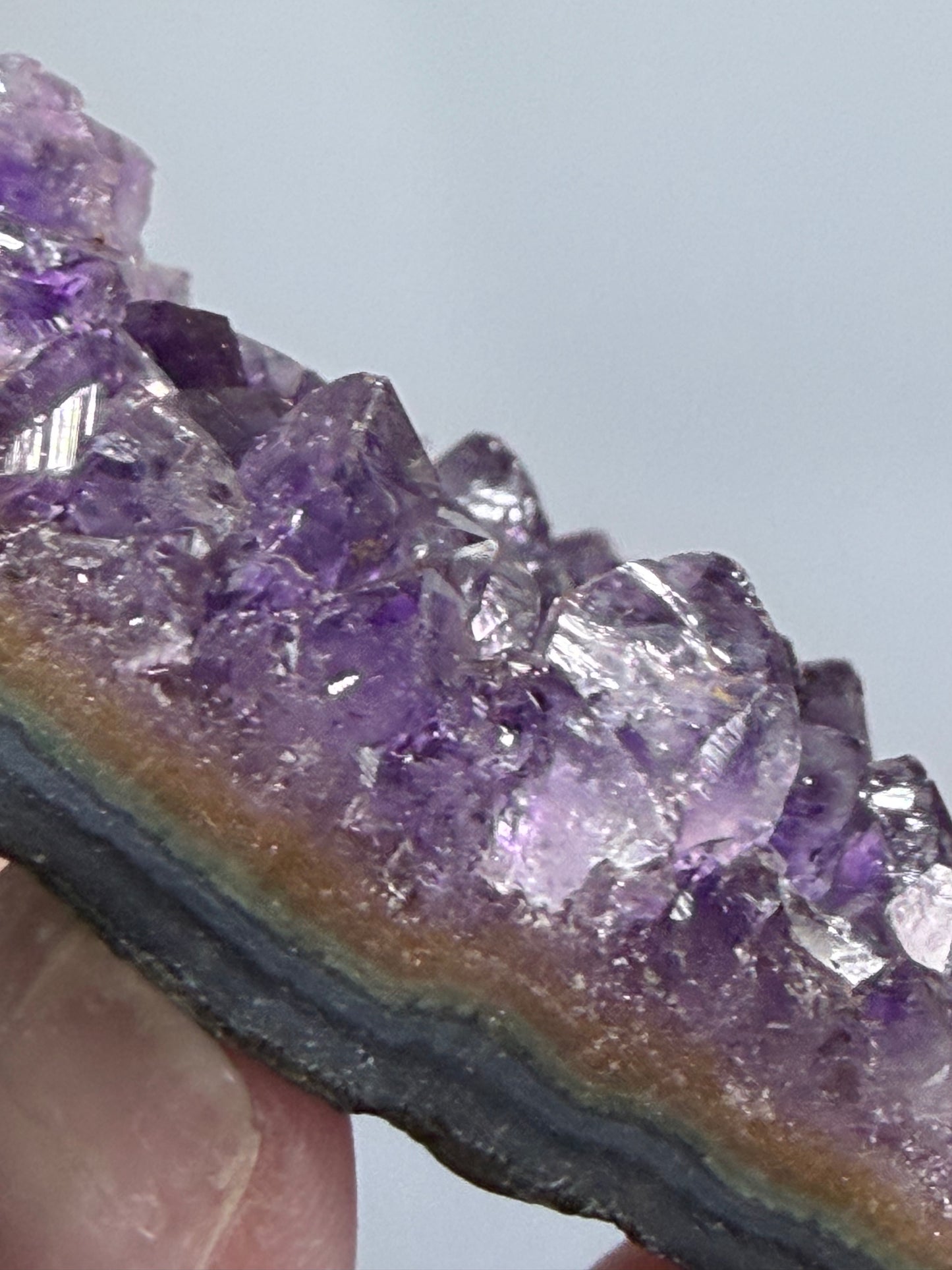 Amethyst Druzy Heart Cluster With Stand – 5.8cm (D)