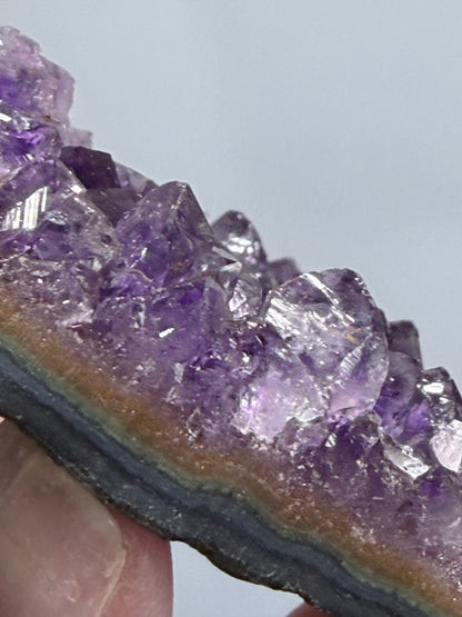 Amethyst Druzy Heart Cluster With Stand – 5.8cm (D)