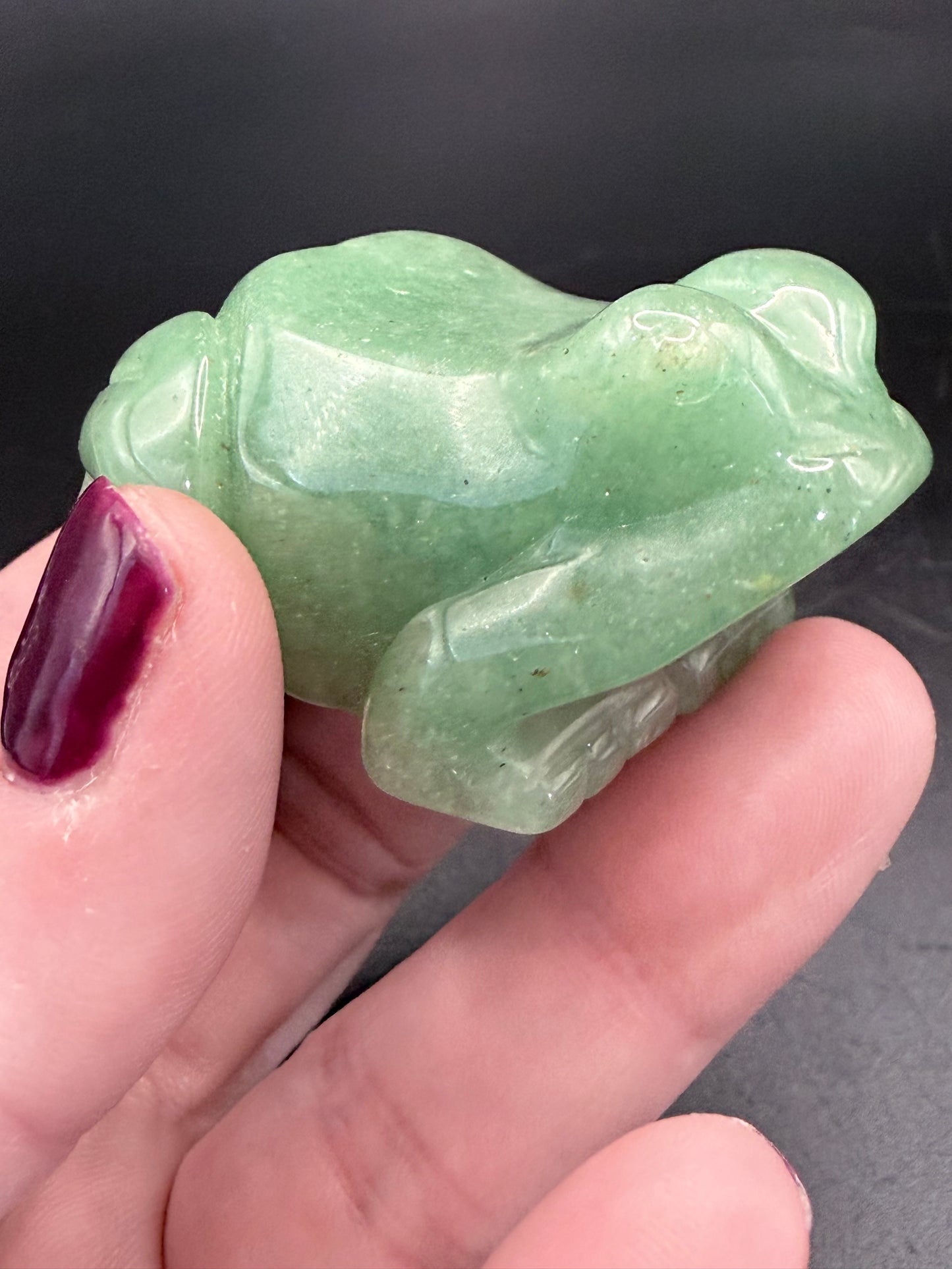 Green Aventurine Frog Carving 5cm