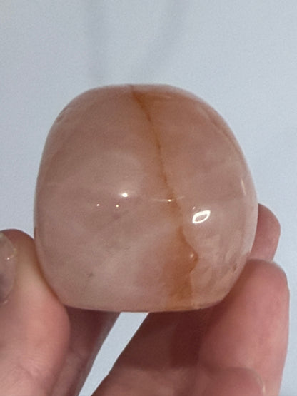 Fire Quartz (Hematoid Quartz) Crystal Skull – Peach Tones | 6cm