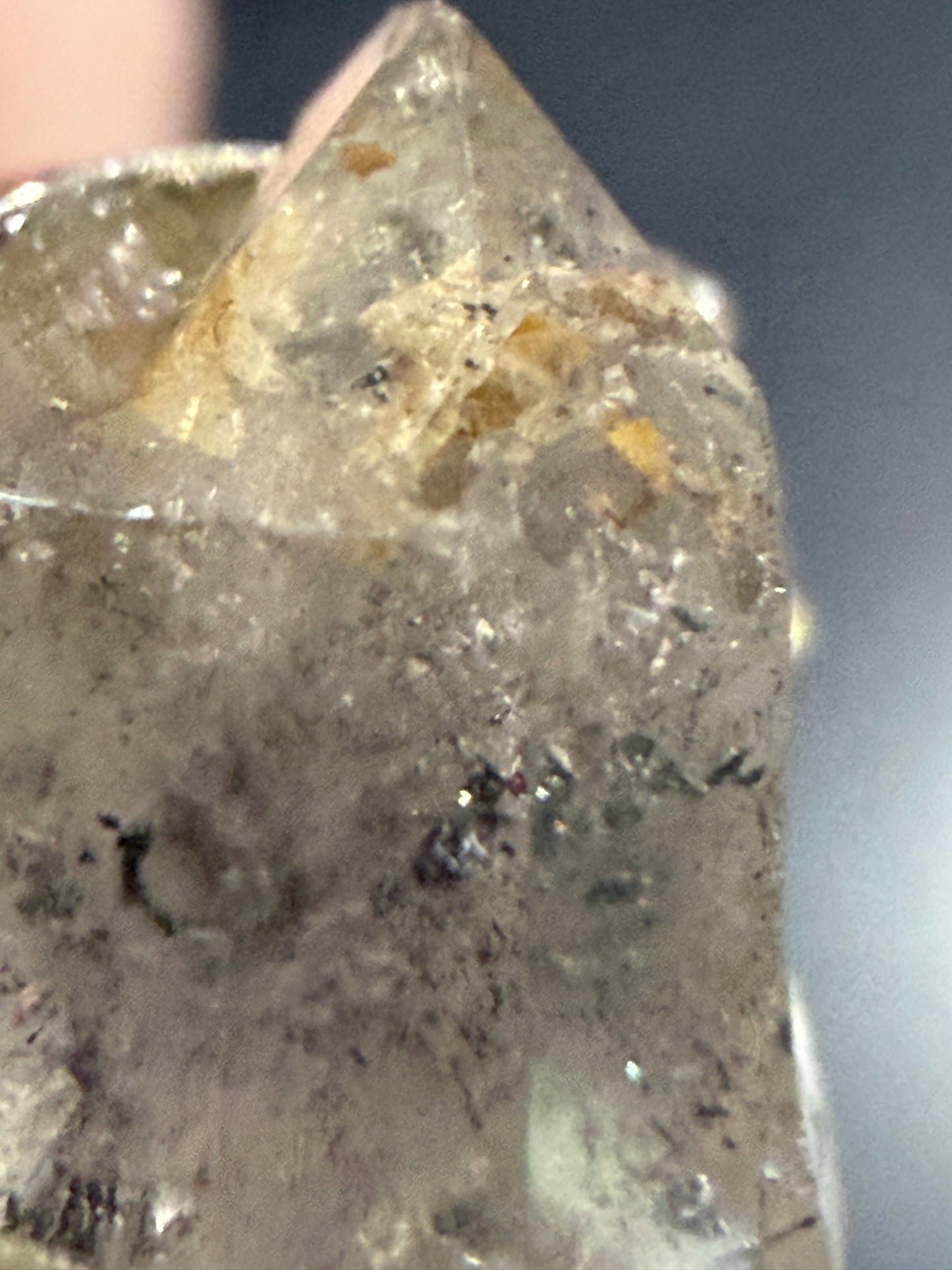 Natural Herkimer Diamond Quartz Ring | Double-Terminated Crystal