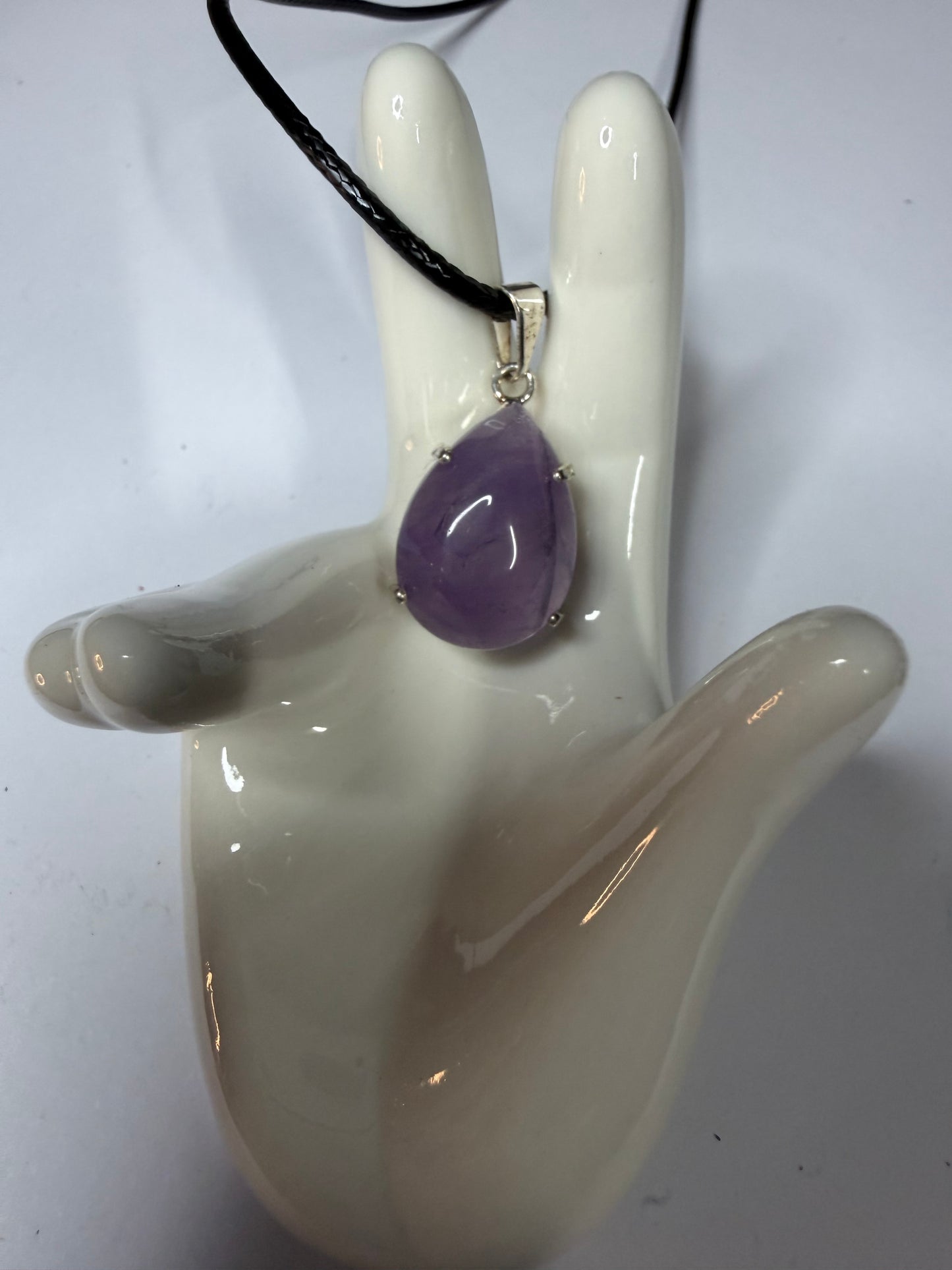 Amethyst Teardrop Pendant necklace