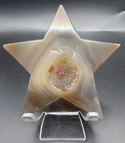 Druzy Agate 10cm Star
