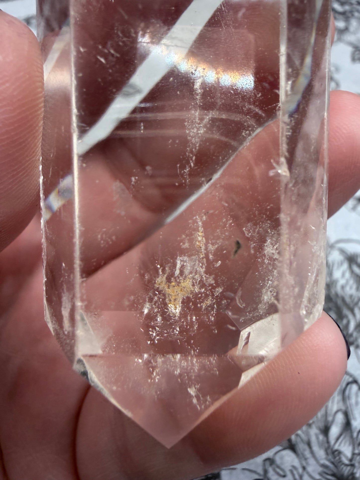 Light Smokey Quartz Double Terminated Point with Inclusions (88g)