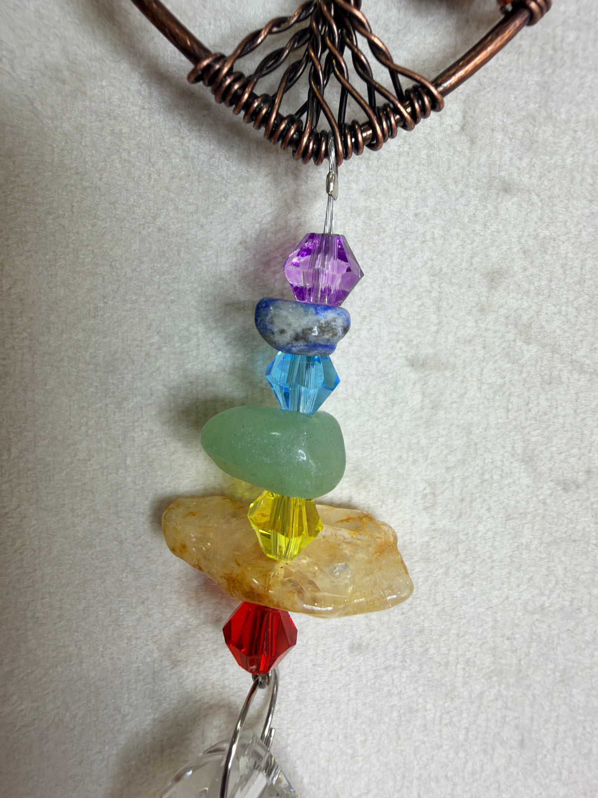 7 Chakra Heart Tree of Life Suncatcher – 25cm